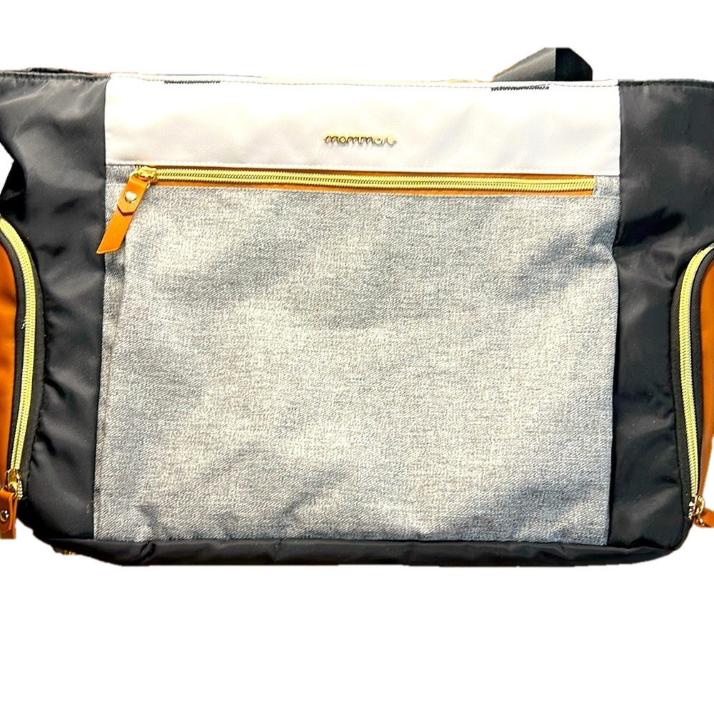 Mommore Diaper Bag, NWOT, 13” T., 7.5 W., 15.5 A., insulated pockets X3, & More
